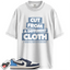 Jordan 1 Low OG Obsidian Match Shirts, Cut From A Different Cloth To Match Jordan 1 Low OG Obsidian