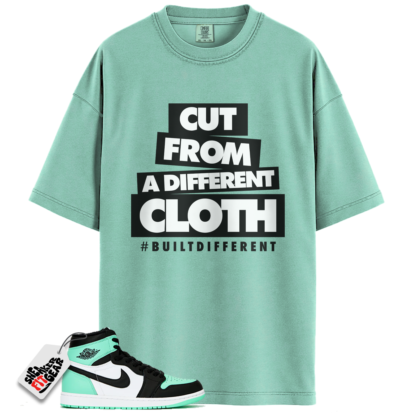Jordan 1 Retro High OG Green Glow Match Shirts, Cut From A Different Cloth To Match  Jordan 1 Retro High OG Green Glow