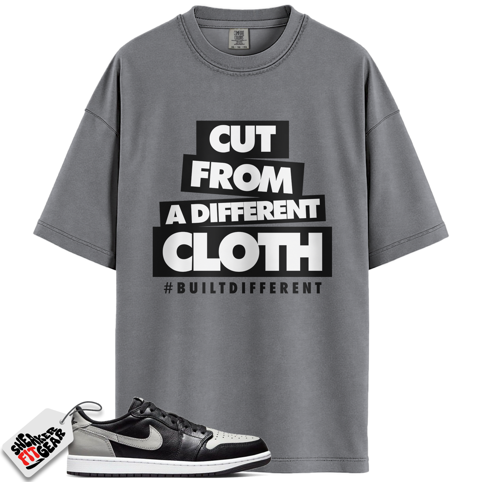 Jordan 1 Retro Low OG Shadow (2024) Match Shirts, Cut From A Different Cloth To Match  Jordan 1 Retro Low OG Shadow (2024)