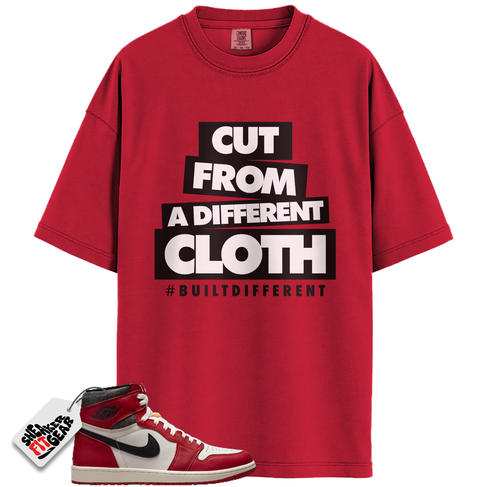 Chicago Jordan 1s Lost and Found Match Shirts, Cut From A Different Cloth To Match Chicago Jordan 1s Lost and Found Main image