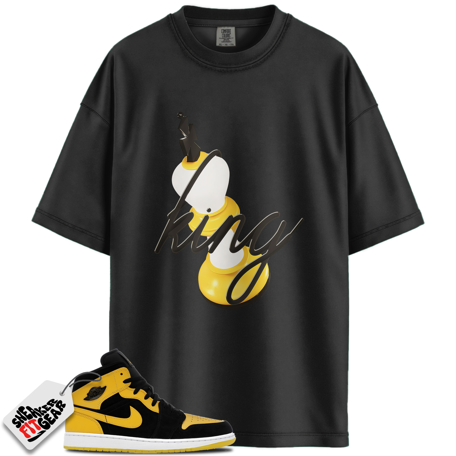 Jordan 1 Mid New Love (2025) Match Shirts, 3D King To Match Jordan 1 Mid New Love (2025) Main image