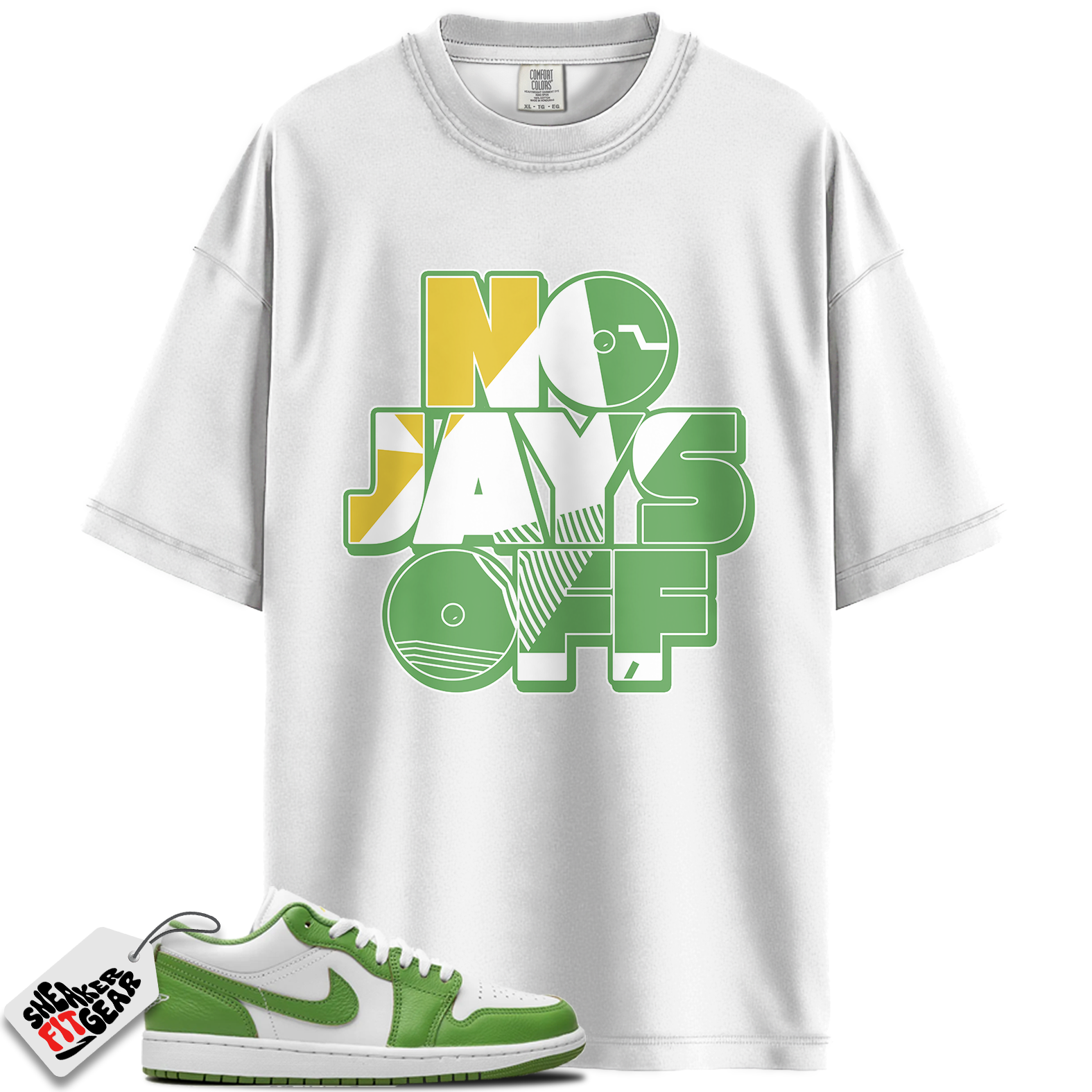 Jordan 1 Low SE Chlorophyll Match Shirts, No Jays Off Shirt To Match Jordan 1 Low SE Chlorophyll
