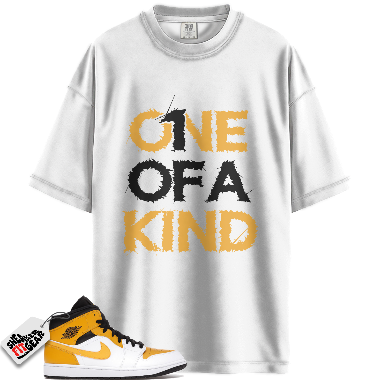 Jordan 1 Mid University Gold Match Shirts, 1OAK Shirt To Match Jordan 1 Mid University Gold