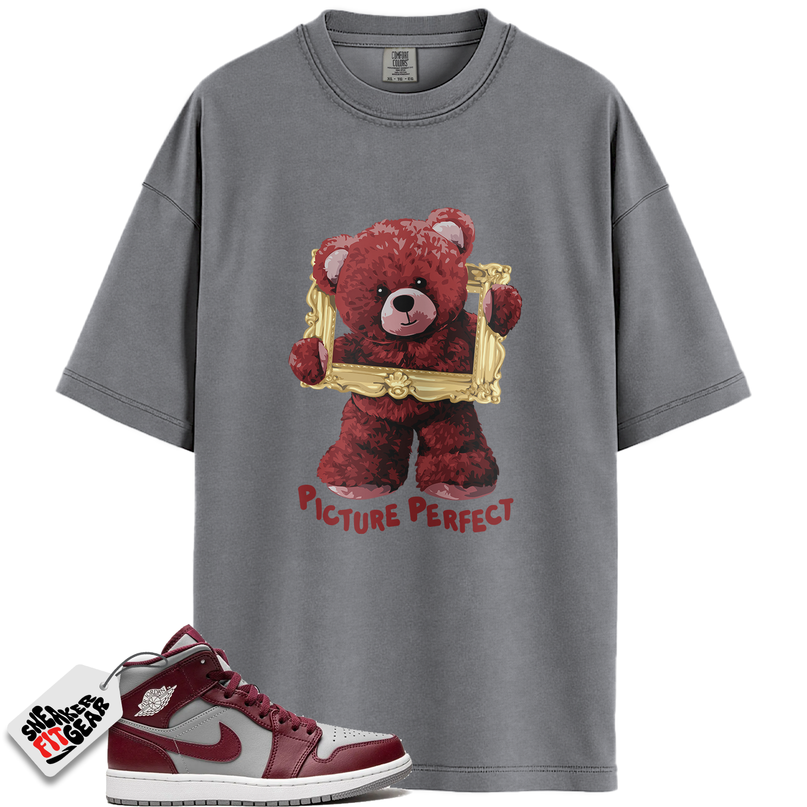 Jordan 1 Mid Cherrywood Red Match Shirts, Picture Perfect To Match Jordan 1 Mid Cherrywood Red Main image