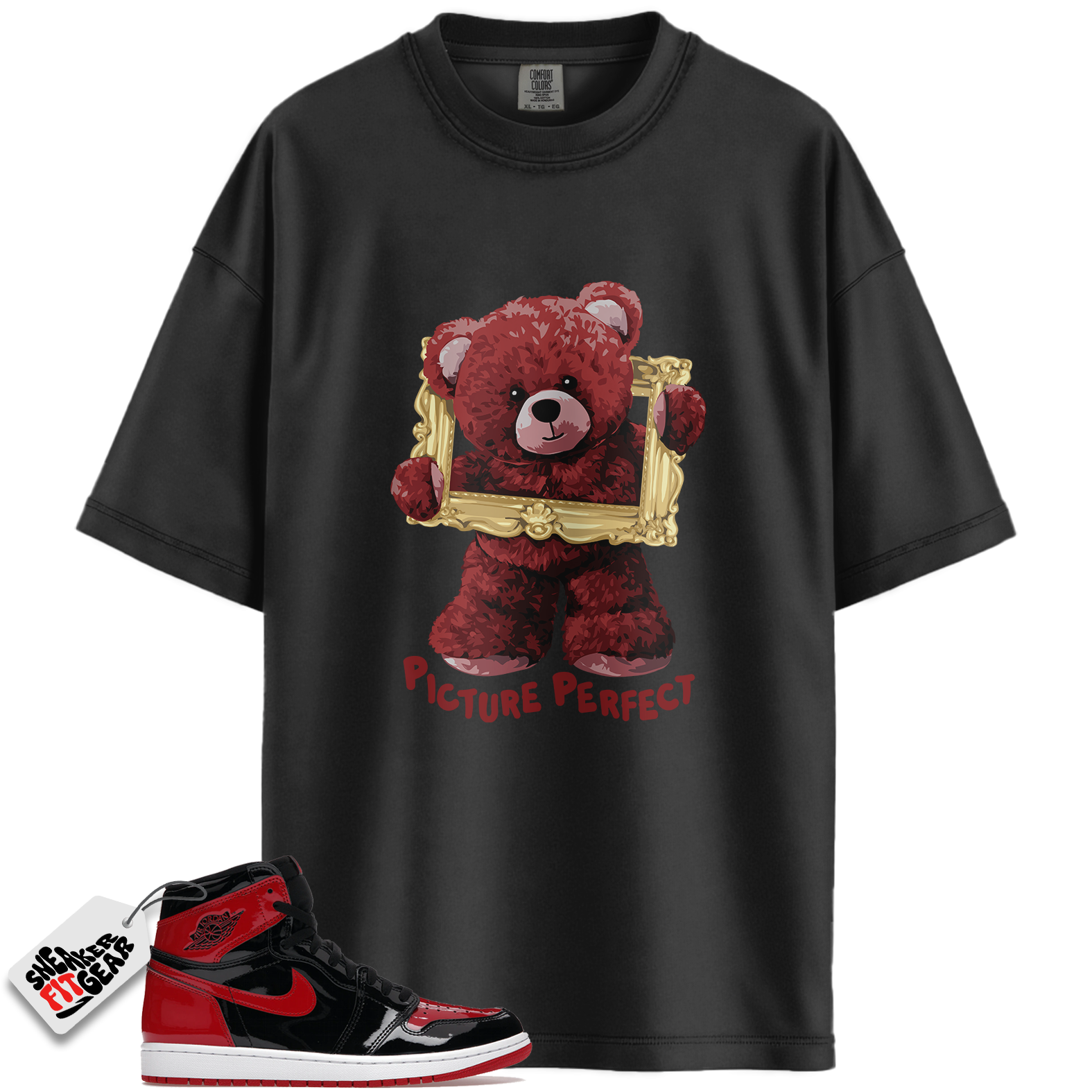 Jordan 1 Retro High OG Patent Bred Match Shirts, Picture Perfect To Match Jordan 1 Retro High OG Patent Bred