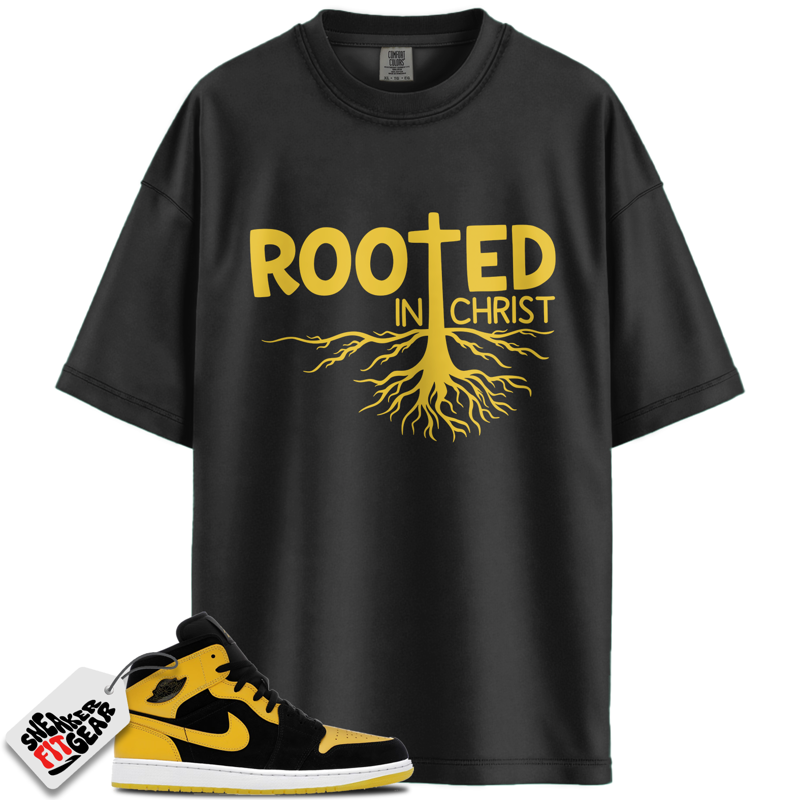 Jordan 1 Mid New Love (2025) Match Shirts, ROOTED To Match Jordan 1 Mid New Love (2025)