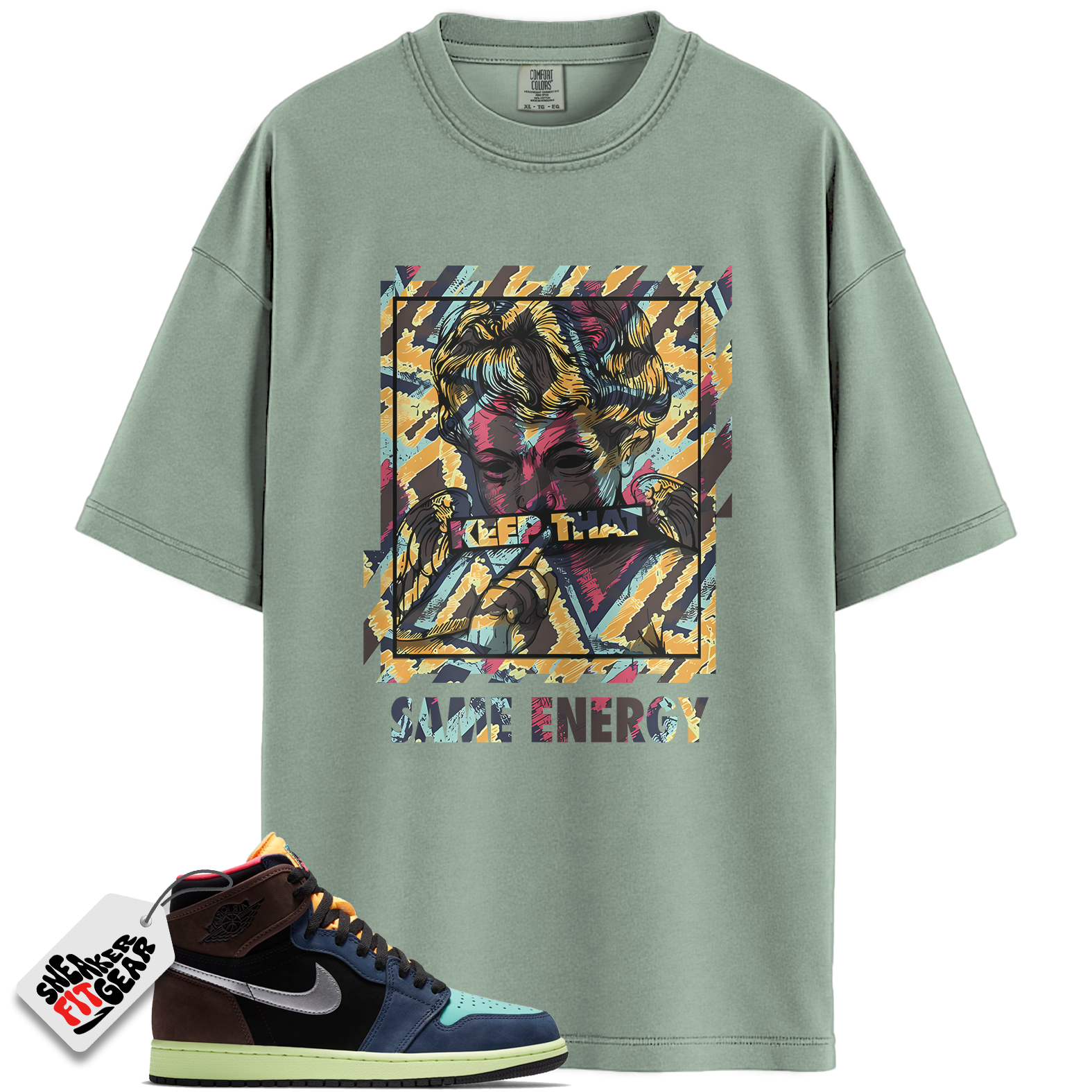 Jordan 1 Retro High Tokyo Bio Hack Match Shirts, ENERGY To Match Jordan 1 Retro High Tokyo Bio Hack Main image