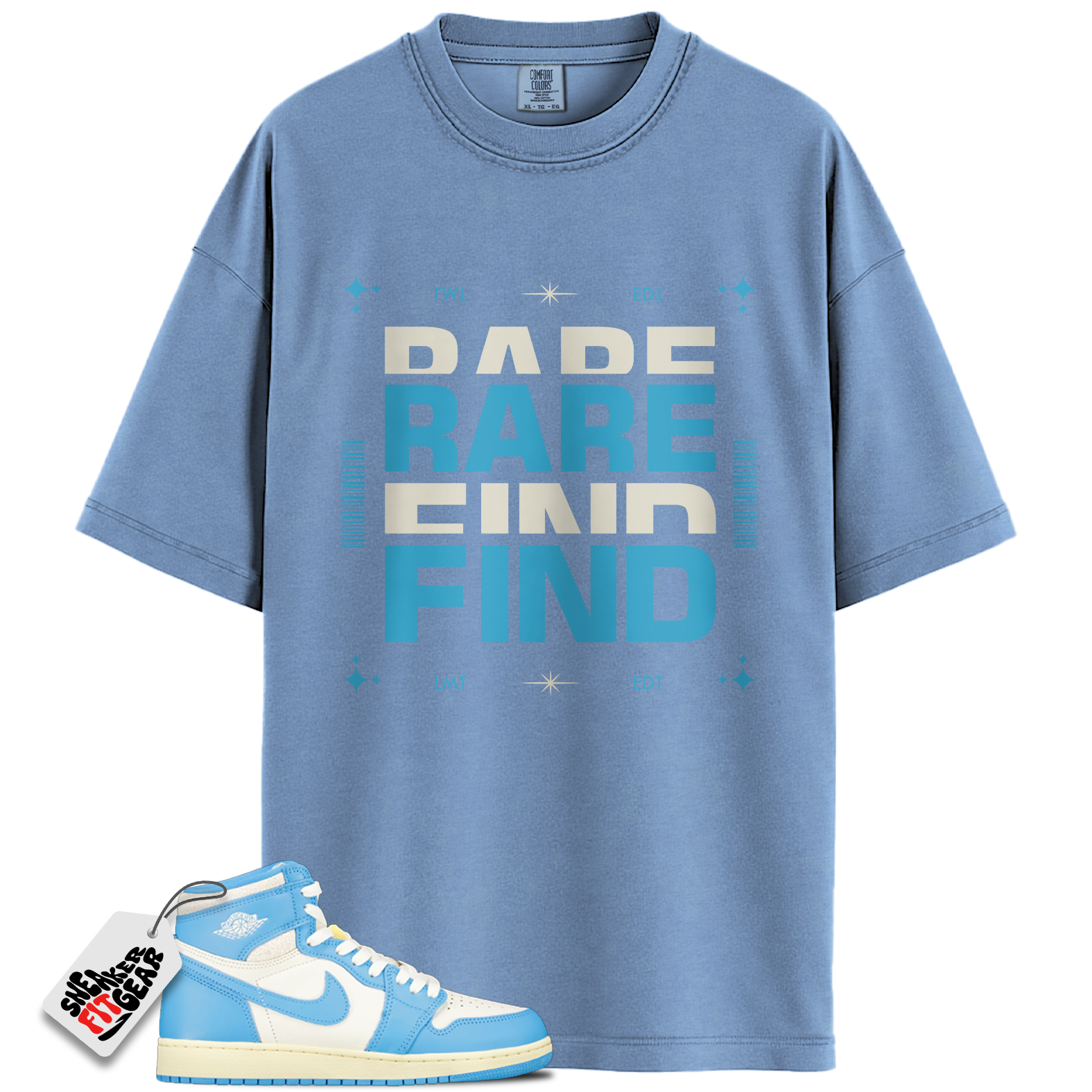 Jordan 1 Retro High OG UNC Reimagined Match Shirts, Rare Find Sneaker Shirt To Match Jordan 1 Retro High OG UNC Reimagined