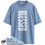 Jordan 1 Low White Aluminum Match Shirts, BLESSED To Match Jordan 1 Low White Aluminum