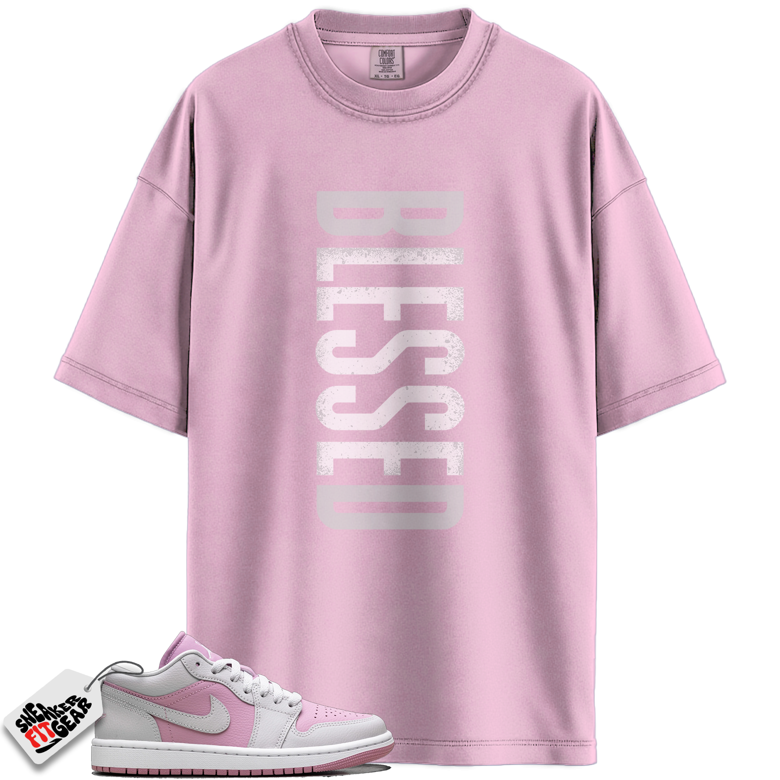 Women's Jordan 1 Low Orchid Neutral Grey Match Shirts, VERTBLS To Match Women's Jordan 1 Low Orchid Neutral Grey