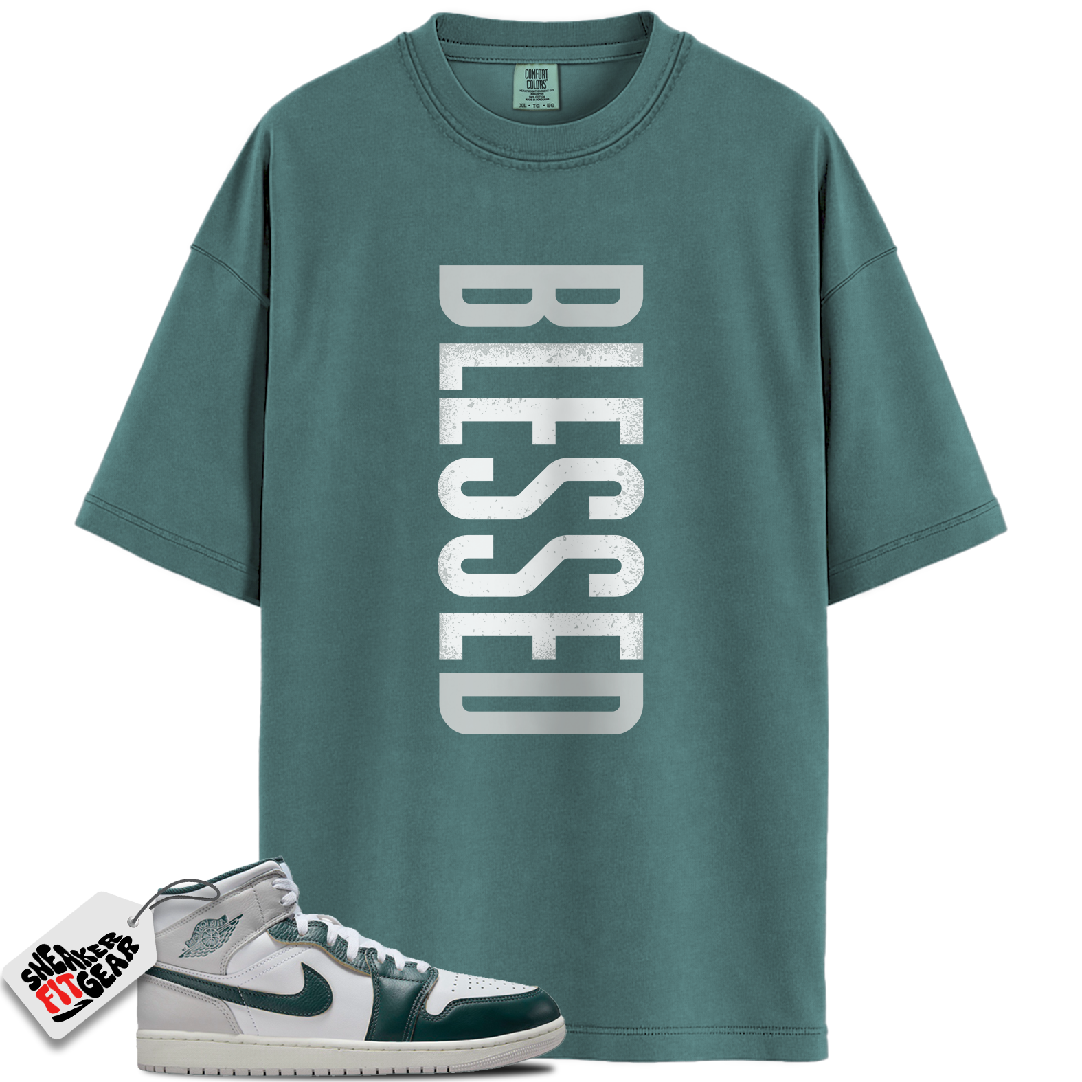 Jordan 1 Mid SE Oxidized Green Match Shirts, VERTBLS To Match Jordan 1 Mid SE Oxidized Green Main image