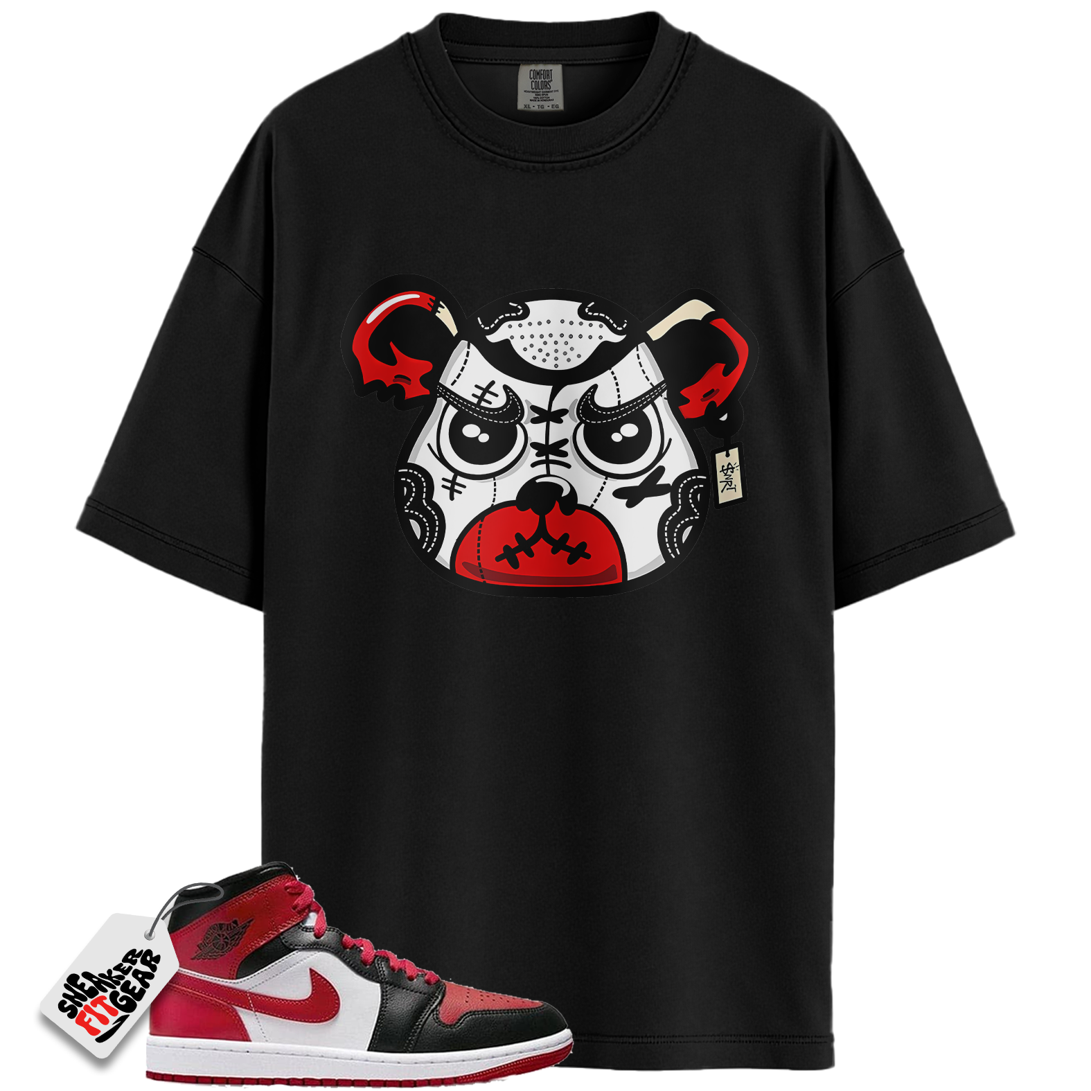Jordan 1 Mid Alternate Bred Toe Match Shirts, God Got My Back To Match  Jordan 1 Mid Alternate Bred Toe