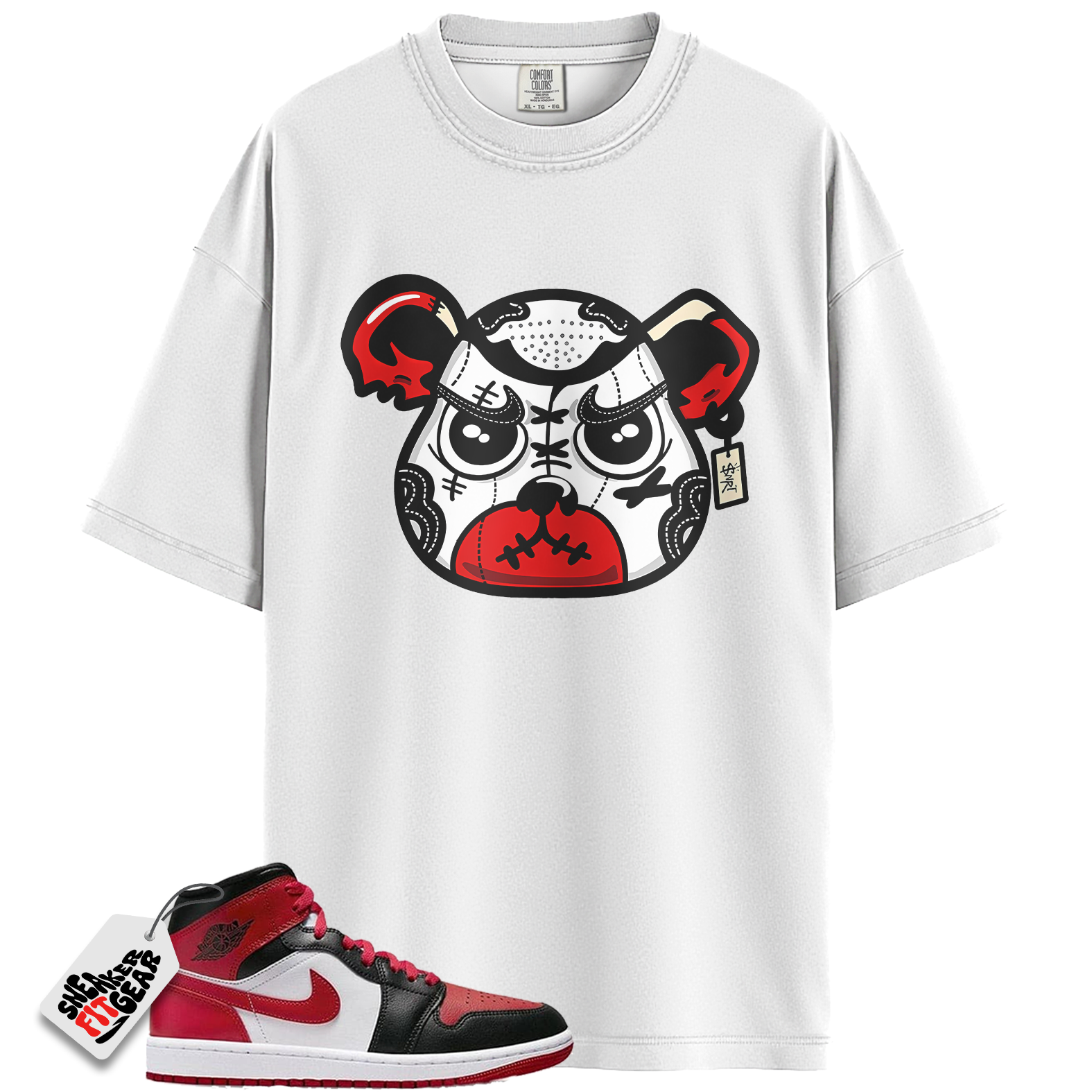 Jordan 1 Mid Alternate Bred Toe Match Shirts, God Got My Back To Match  Jordan 1 Mid Alternate Bred Toe