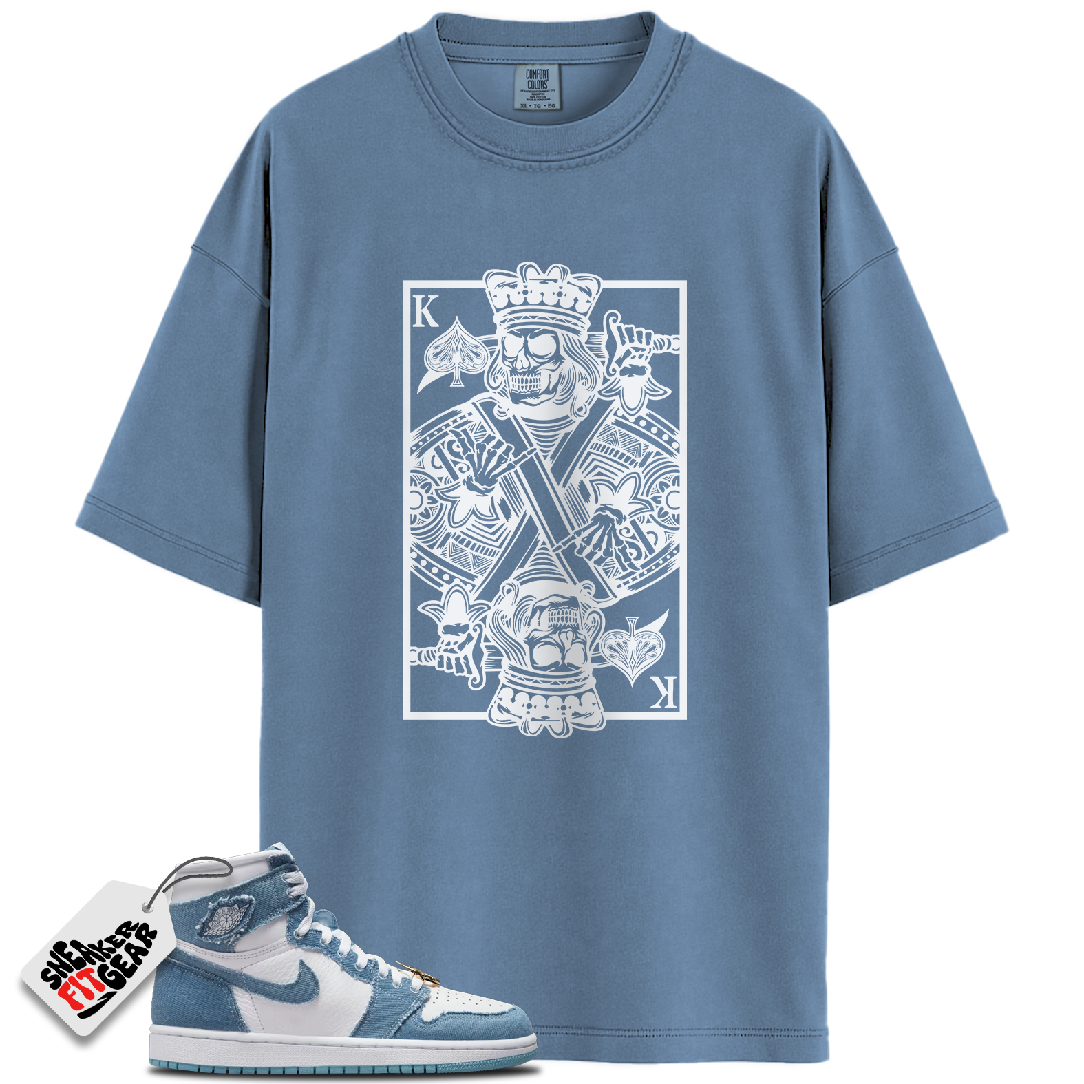 Women's 1s High OG Denim Match Shirts, KC To Match Women's 1s High OG Denim