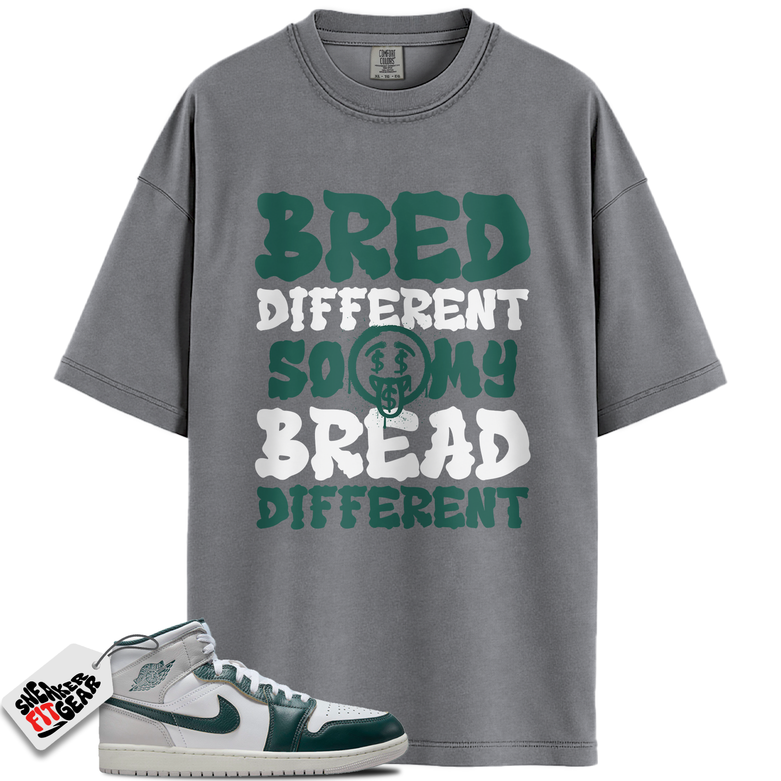 Jordan 1 Mid SE Oxidized Green Match Shirts, Bred Different To Match Jordan 1 Mid SE Oxidized Green