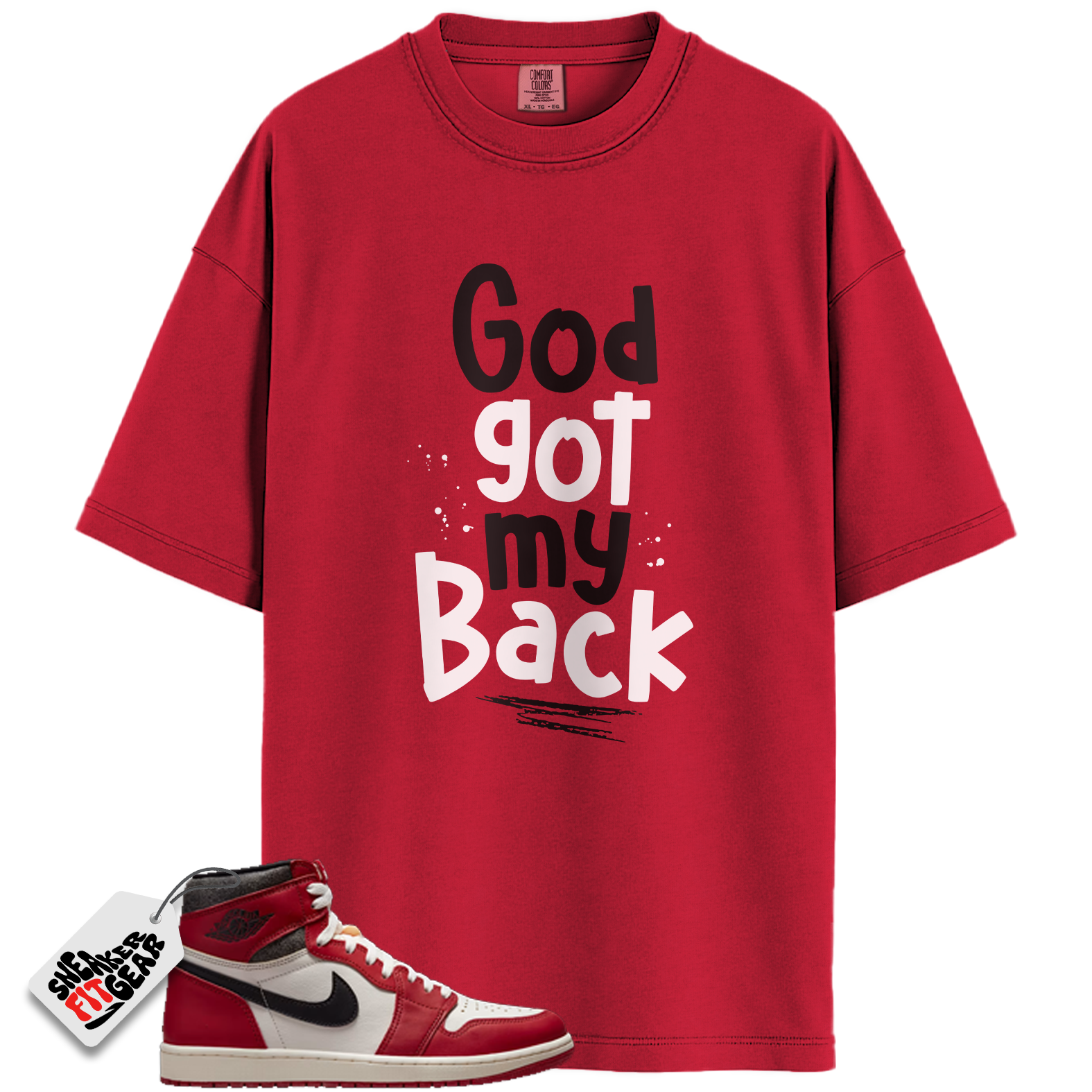 Chicago Jordan 1s Lost and Found Match Shirts, God Got My Back To Match Chicago Jordan 1s Lost and Found