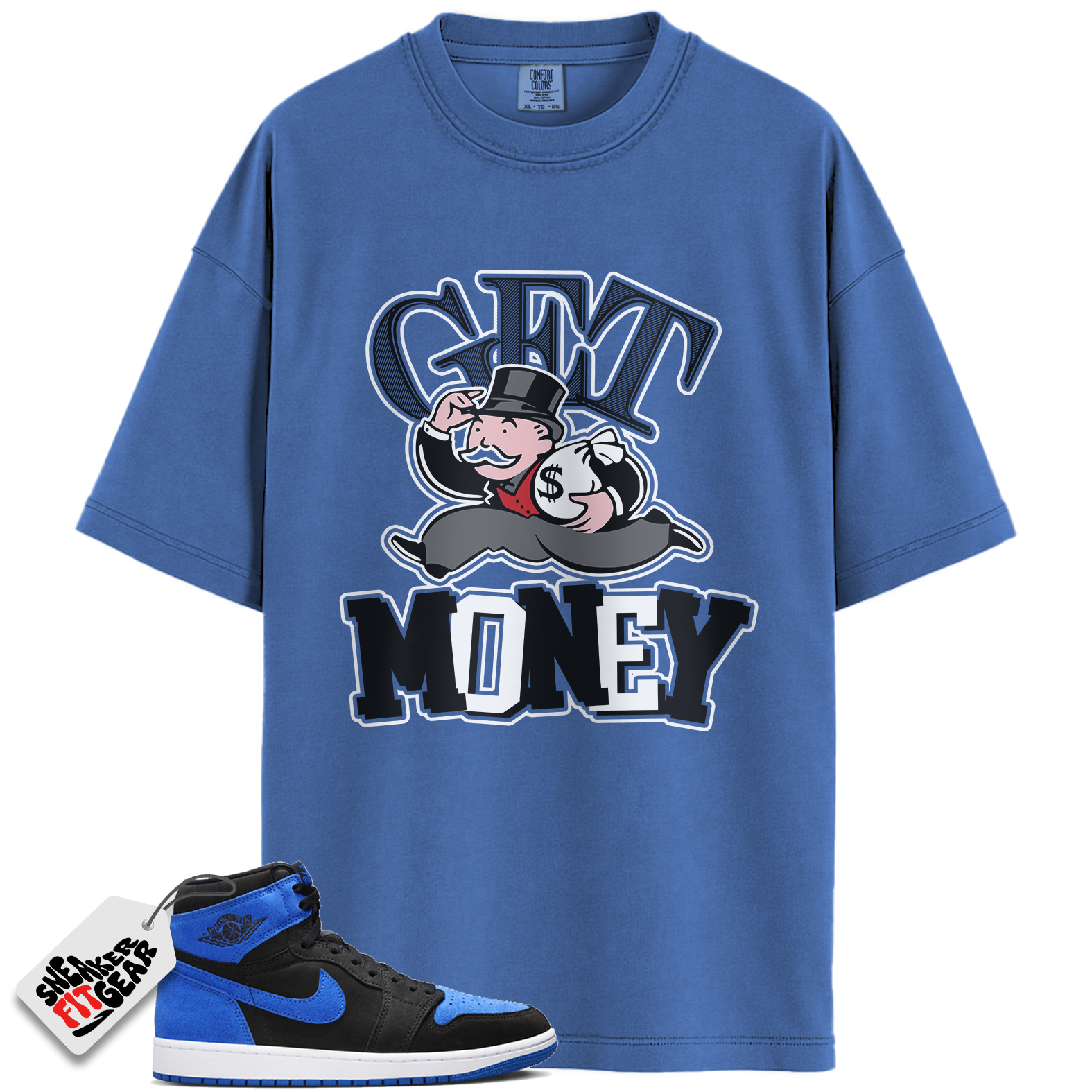 Jordan 1 Retro High OG Royal Reimagined Match Shirts, Get Money To Match Jordan 1 Retro High OG Royal Reimagined