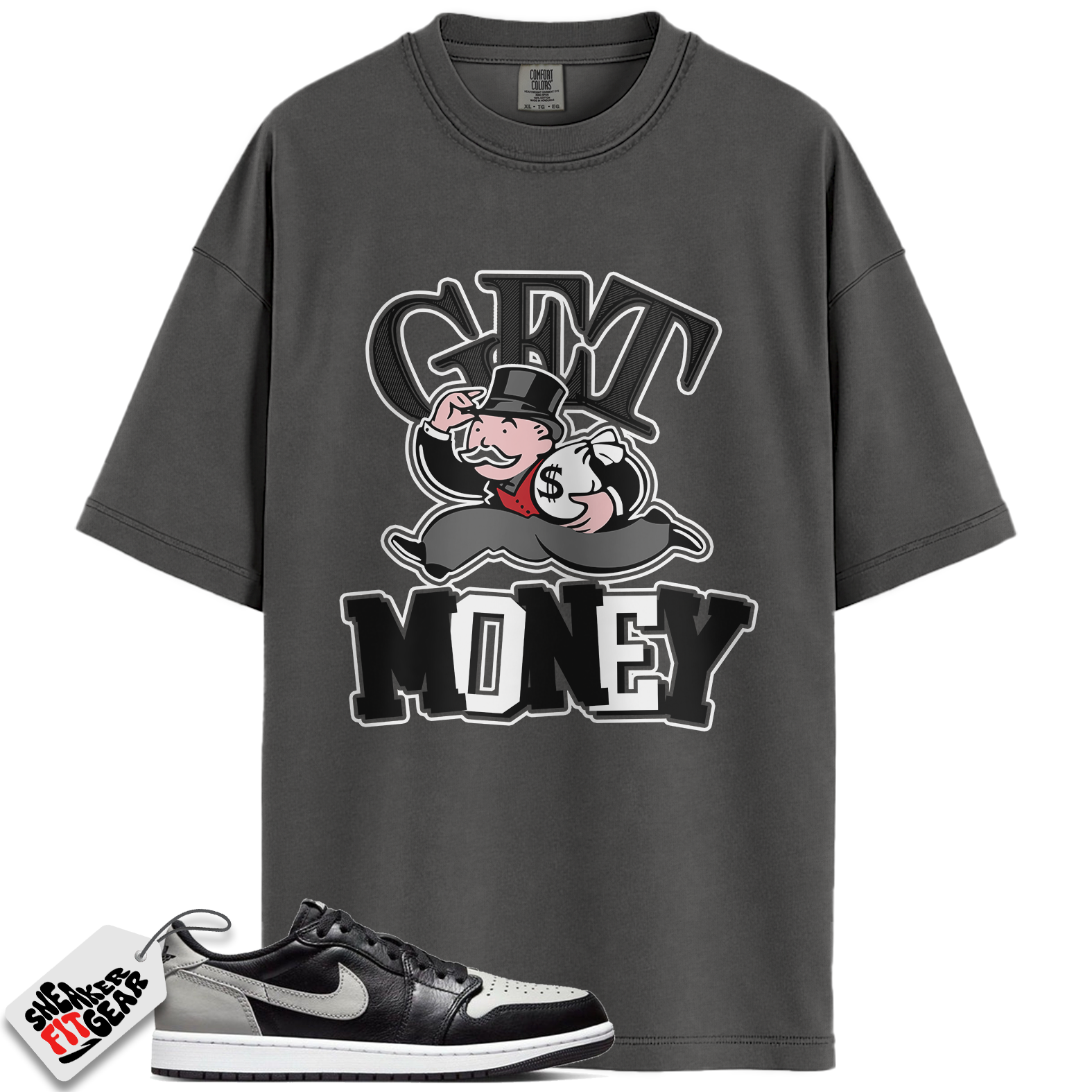 Jordan 1 Retro Low OG Shadow (2024) Match Shirts, Get Money To Match  Jordan 1 Retro Low OG Shadow (2024)