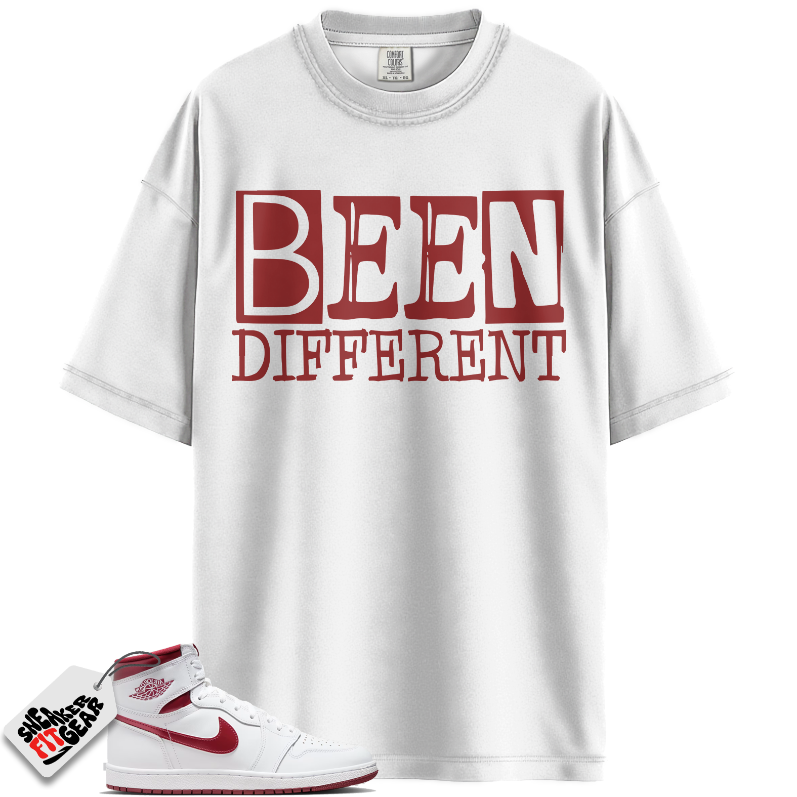 Jordan 1 Retro High '85 OG Metallic Burgundy Match Shirts, Been Different To Match Jordan 1 Retro High '85 OG Metallic Burgundy Main image