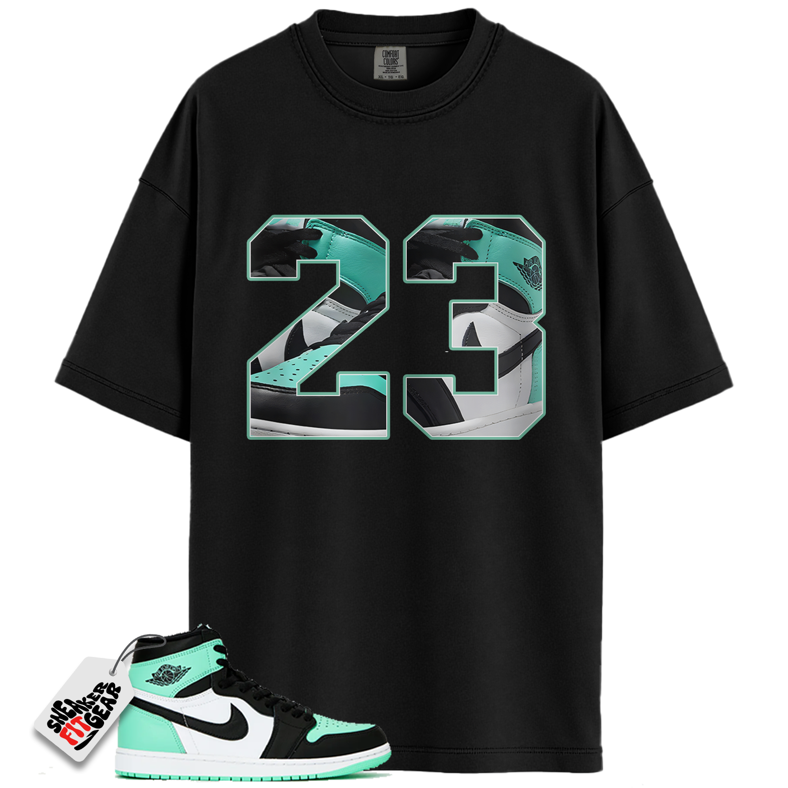 Jordan 1 Retro High OG Green Glow Match Shirts, Number 23 CM1 Shirt To Match Jordan 1 Retro High OG Green Glow
