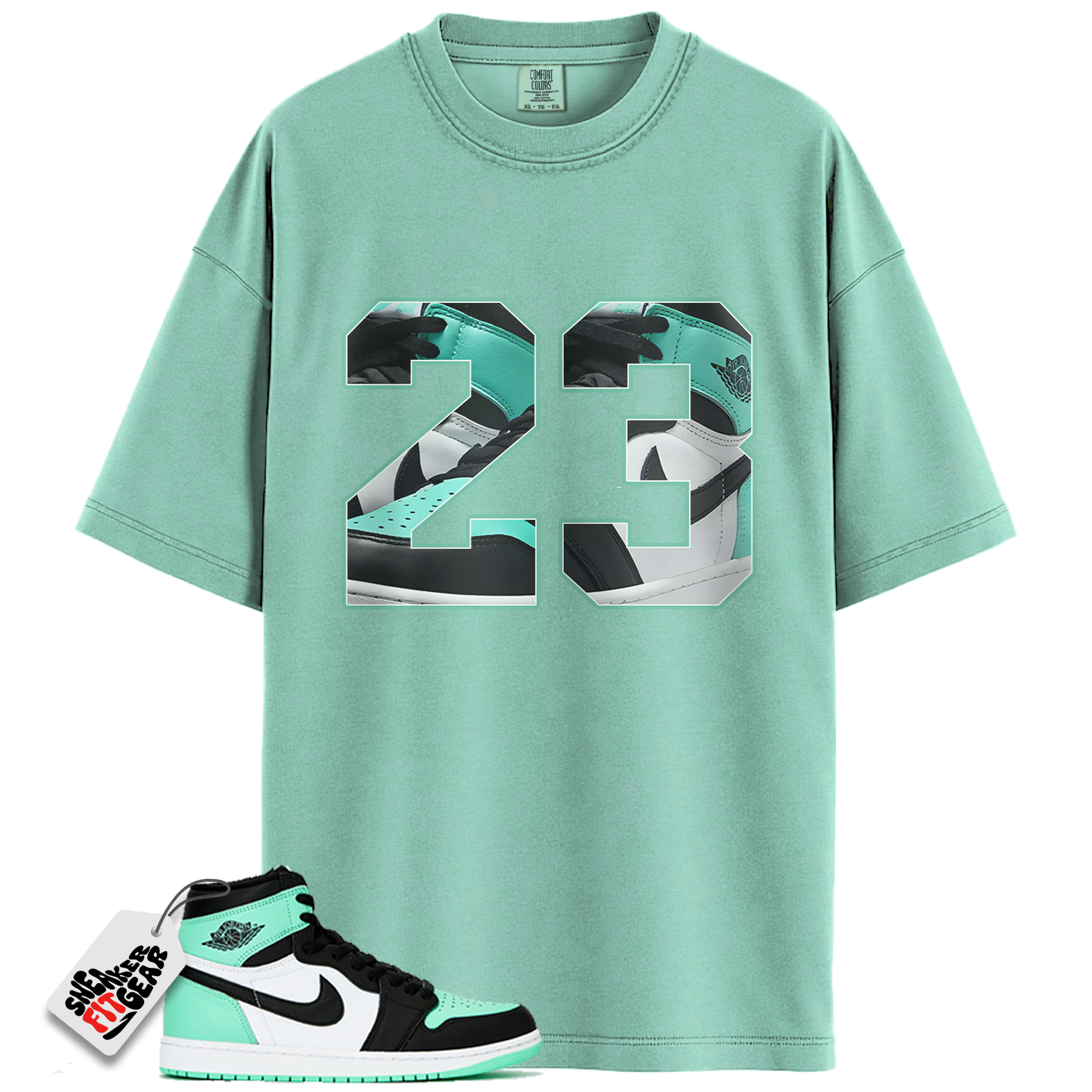 Jordan 1 Retro High OG Green Glow Match Shirts, Number 23 CM1 Shirt To Match  Jordan 1 Retro High OG Green Glow