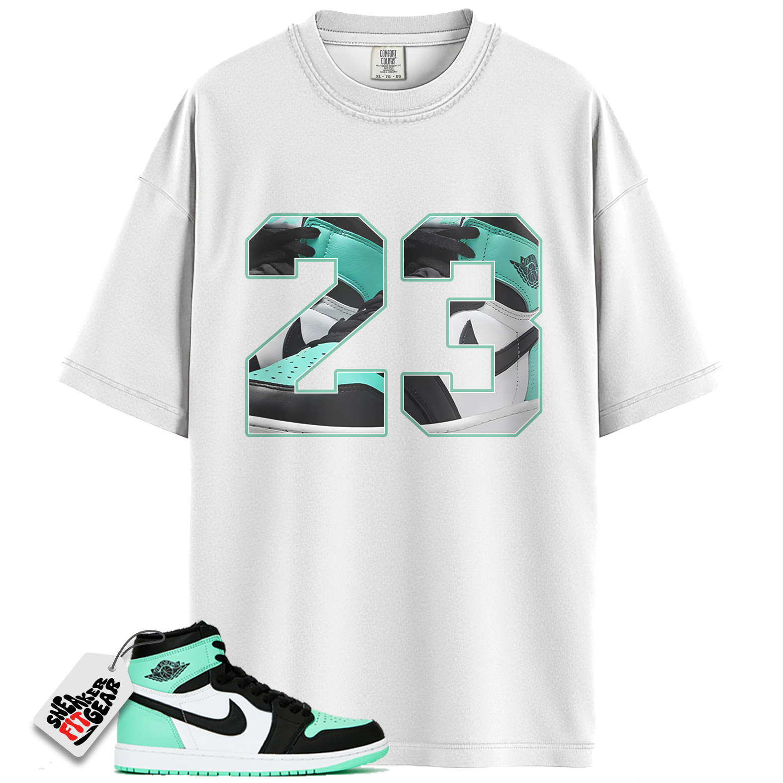 Jordan 1 Retro High OG Green Glow Match Shirts, Number 23 CM1 Shirt To Match  Jordan 1 Retro High OG Green Glow