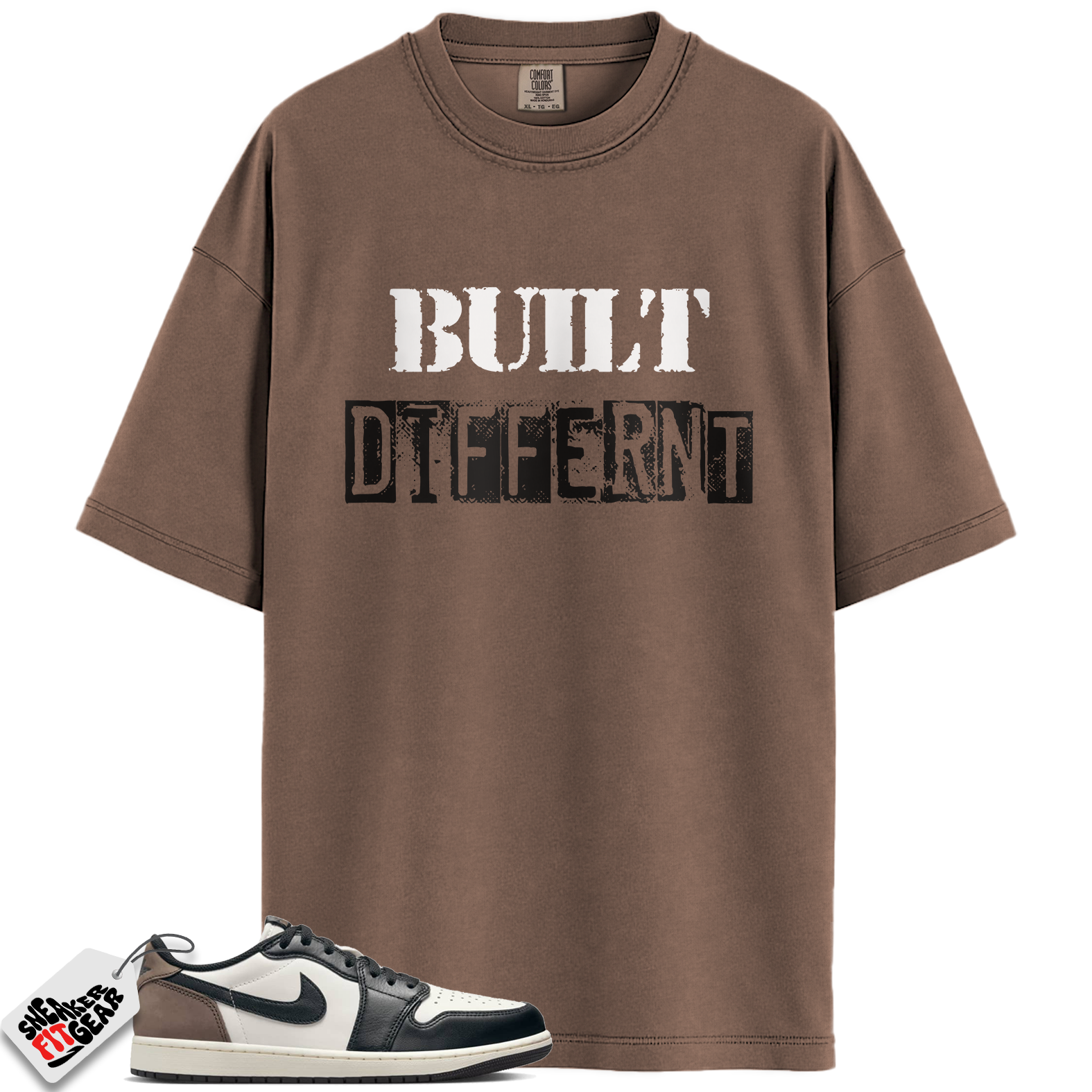 Jordan 1 Retro Low OG Mocha Match Shirts, Built Different Shirt To Match Jordan 1 Retro Low OG Mocha