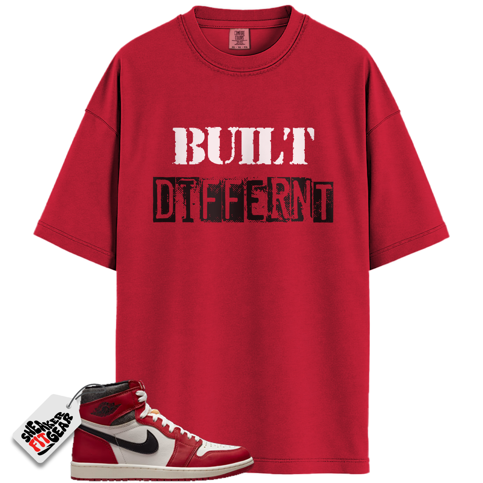 Chicago Jordan 1s Lost and Found Match Shirts, Built Different Shirt To Match Chicago Jordan 1s Lost and Found Main image