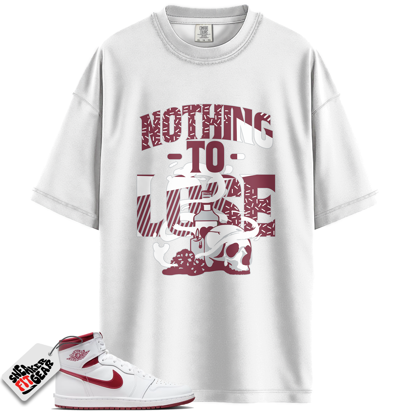 Jordan 1 Retro High '85 OG Metallic Burgundy Match Shirts, Nothing to Lose Shirt To Match Jordan 1 Retro High '85 OG Metallic Burgundy Main image