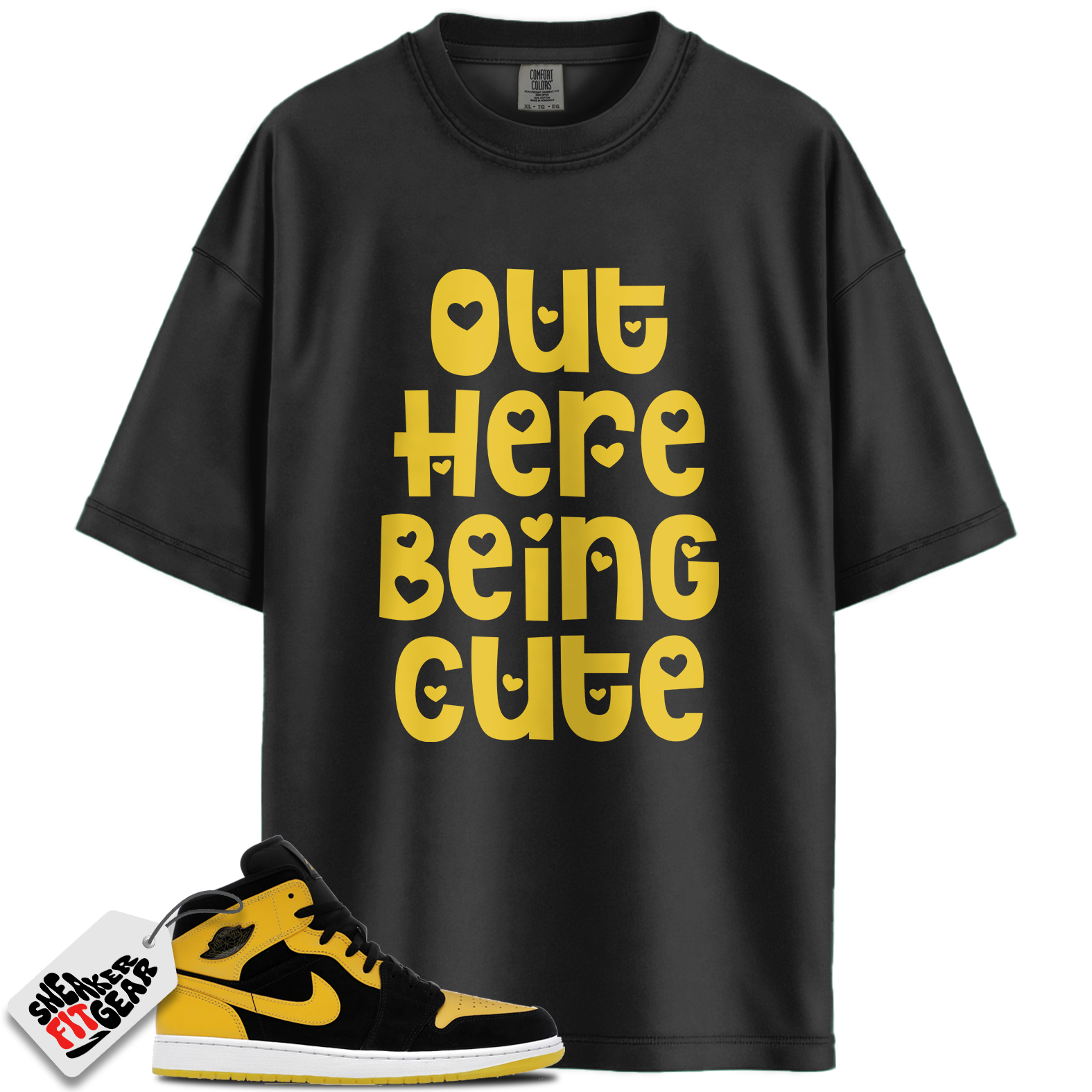 Jordan 1 Mid New Love (2025) Match Shirts, Out Here Being Cute To Match Jordan 1 Mid New Love (2025)