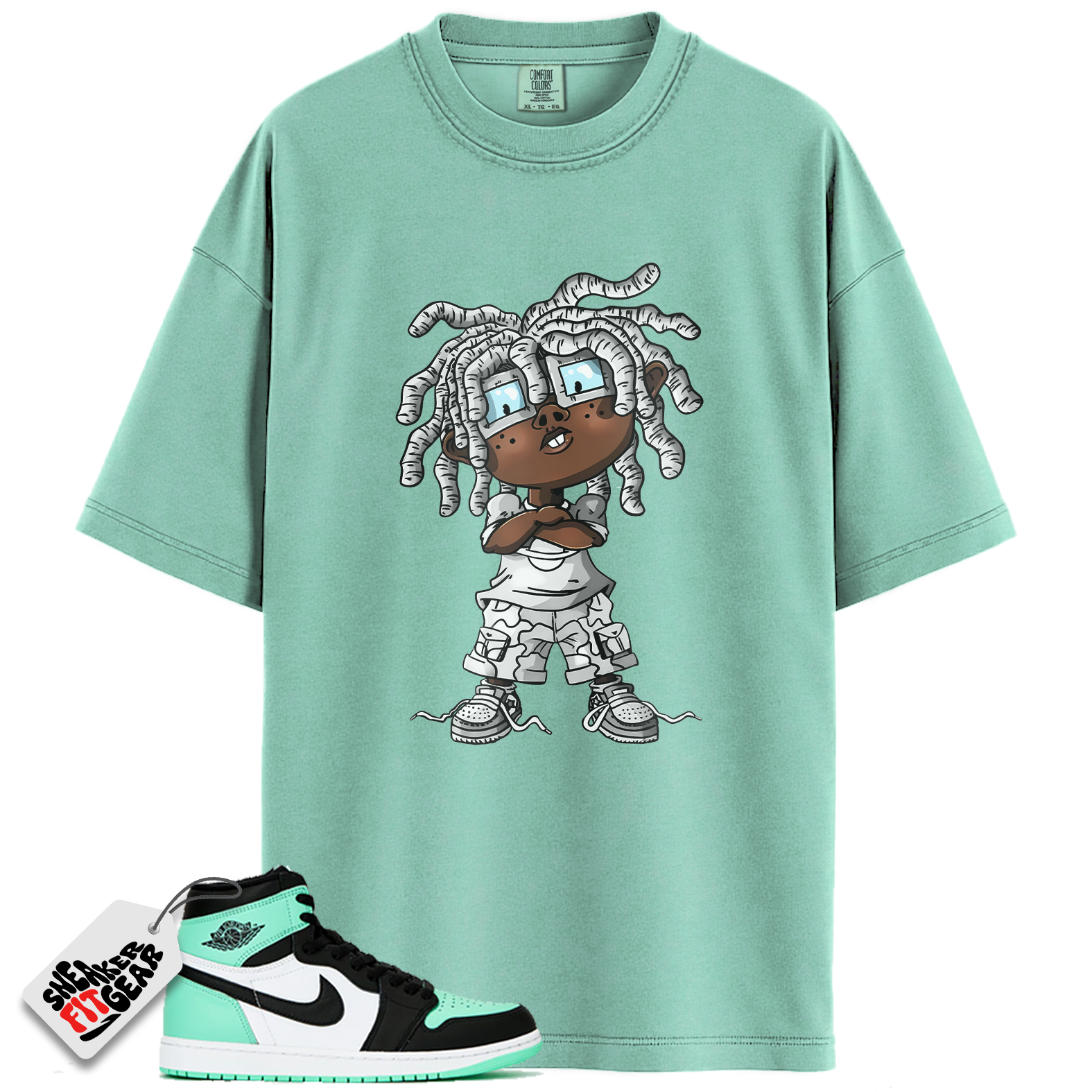 Jordan 1 Retro High OG Green Glow Match Shirts, CHONGO To Match  Jordan 1 Retro High OG Green Glow