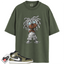 Jordan 1 Mid Black White Olive Match Shirts, CHONGO To Match Jordan 1 Mid Black White Olive