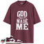 Jordan 1 Low Bordeaux Match Shirts, God Took His Time To Match Jordan 1 Low Bordeaux