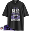 Jordan 1 Mid Purple Black Match Shirts, Bread Different To Match Jordan 1 Mid Purple Black