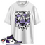 Jordan 1 Retro High Court Purple White Match Shirts, DBEAR To Match Jordan 1 Retro High Court Purple White
