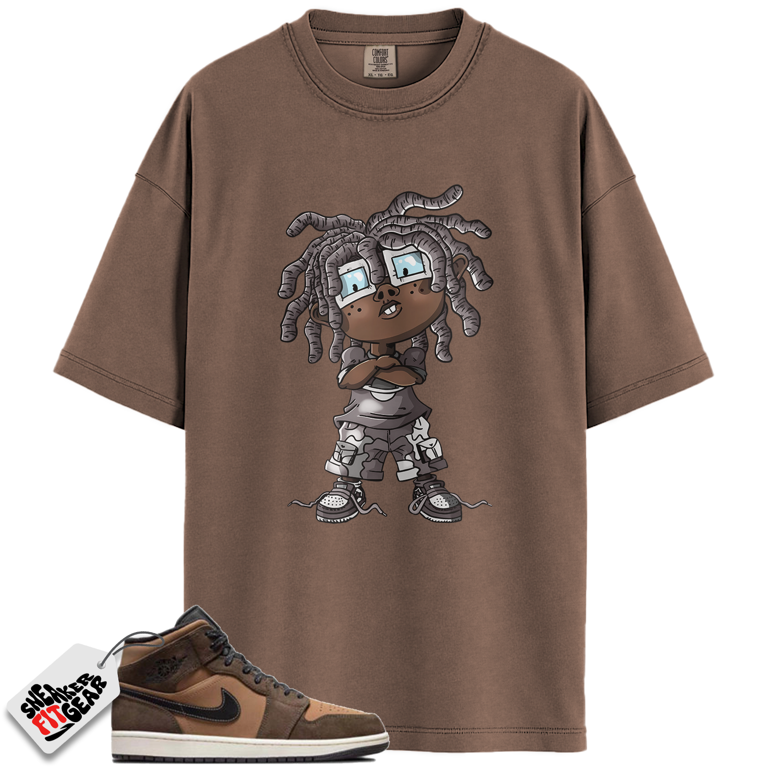 Jordan 1 Mid SE Dark Chocolate Match Shirts, CHONGO To Match Jordan 1 Mid SE Dark Chocolate
