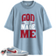 Jordan 1 Low Blue Whisper Dune Red Match Shirts, God Took His Time To Match Jordan 1 Low Blue Whisper Dune Red