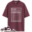 Jordan 1 Low Bordeaux Match Shirts, Success Nutrition Facts To Match Jordan 1 Low Bordeaux