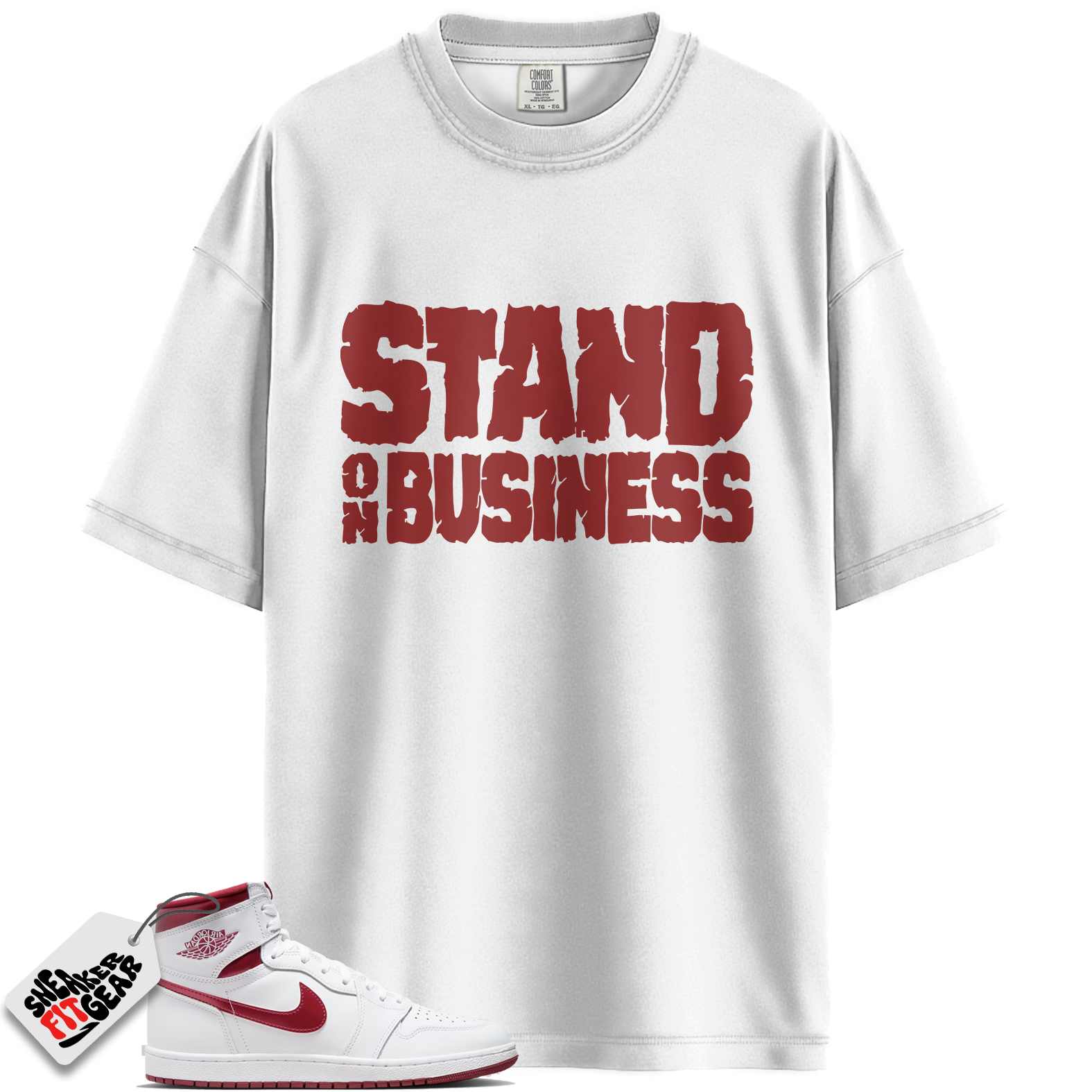 Jordan 1 Retro High '85 OG Metallic Burgundy Match Shirts, Stand On Business To Match Jordan 1 Retro High '85 OG Metallic Burgundy