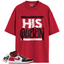 Jordan 1 Mid Alternate Bred Toe Match Shirts, His Queen To Match Jordan 1 Mid Alternate Bred Toe