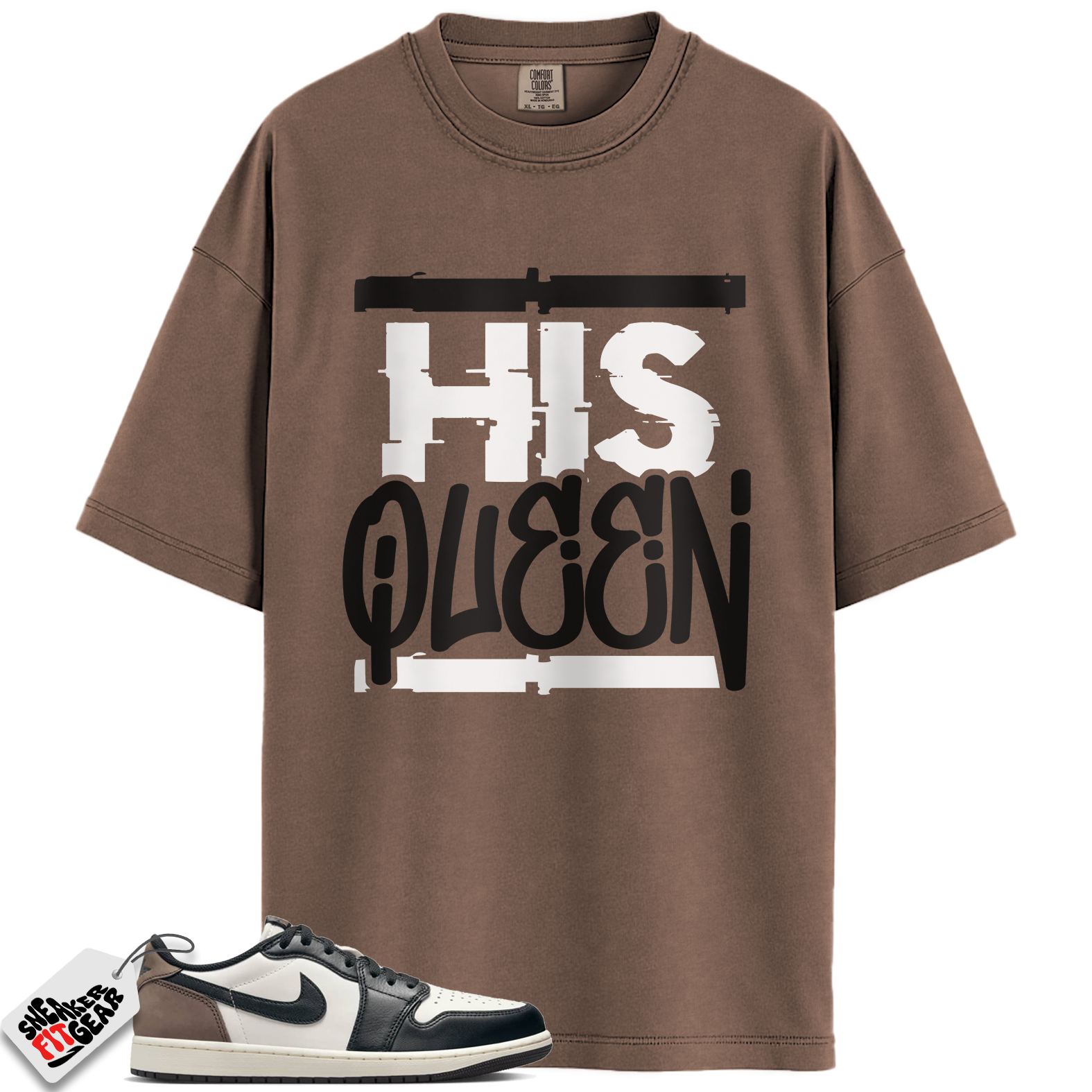 Jordan 1 Retro Low OG Mocha Match Shirts, His Queen To Match Jordan 1 Retro Low OG Mocha