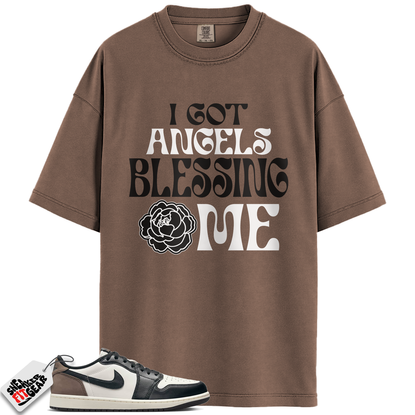 Jordan 1 Retro Low OG Mocha Match Shirts, Angels To Match Jordan 1 Retro Low OG Mocha