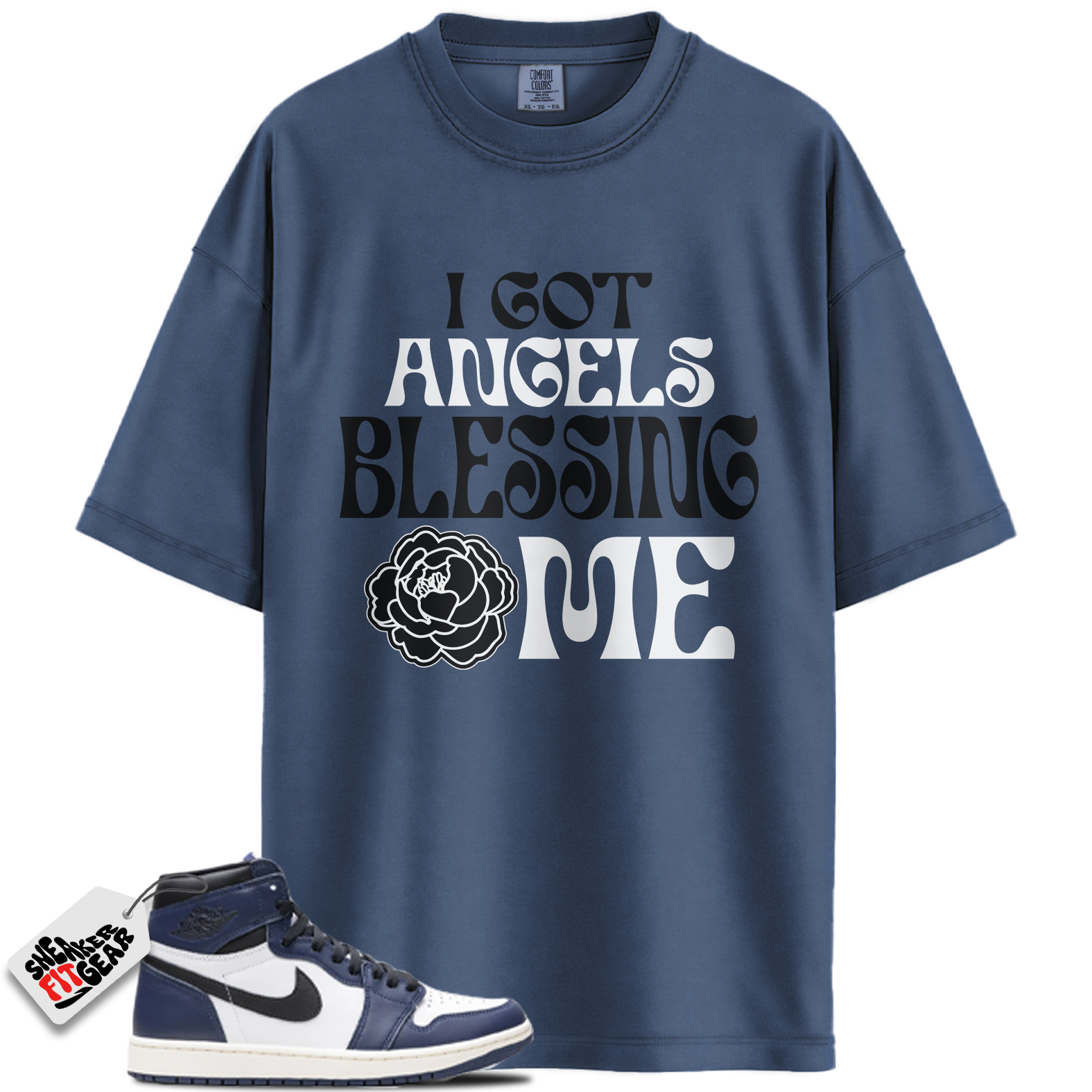 Jordan 1 High OG Midnight Navy Match Shirts, Angels To Match Jordan 1 High OG Midnight Navy