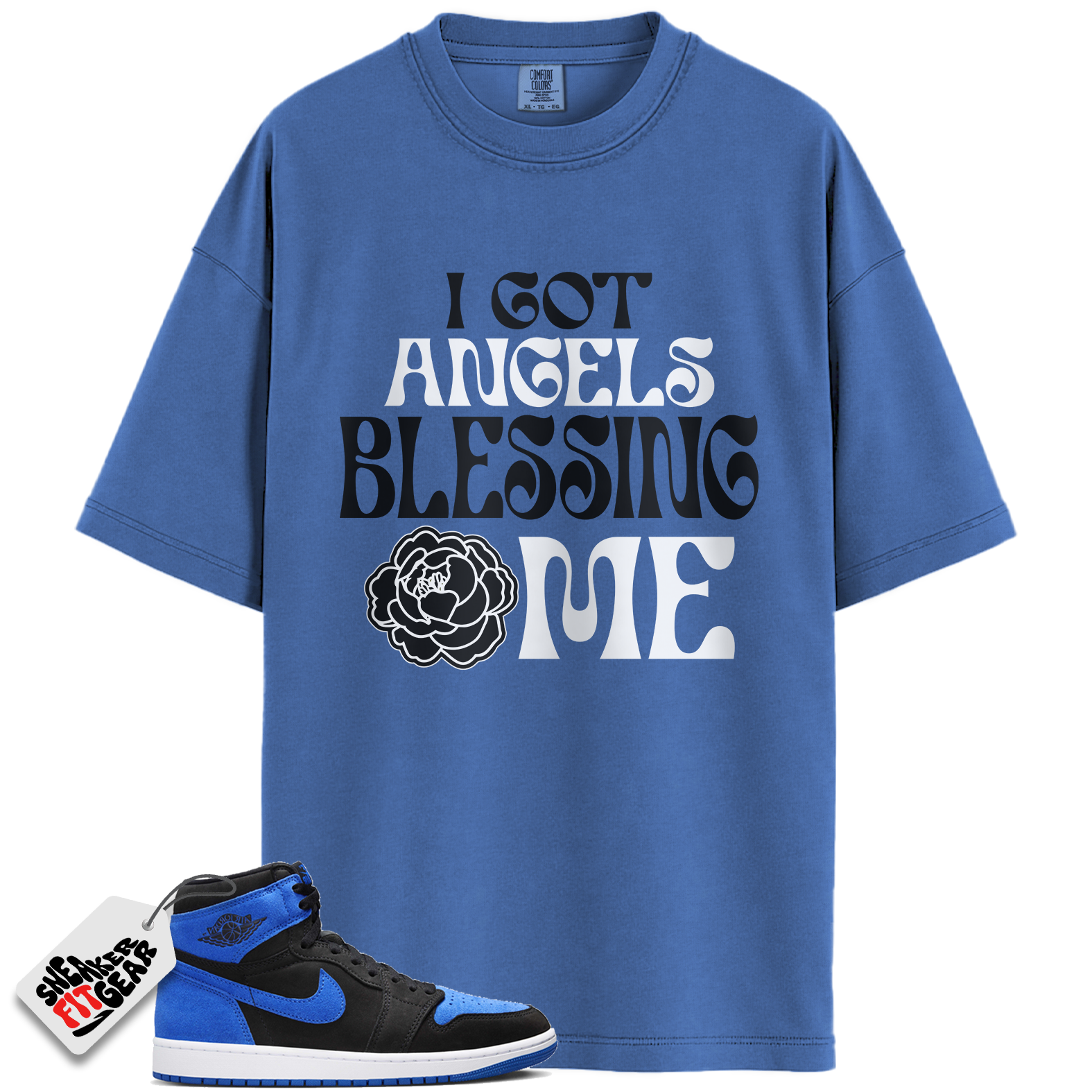 Jordan 1 Retro High OG Royal Reimagined Match Shirts, Angels To Match Jordan 1 Retro High OG Royal Reimagined