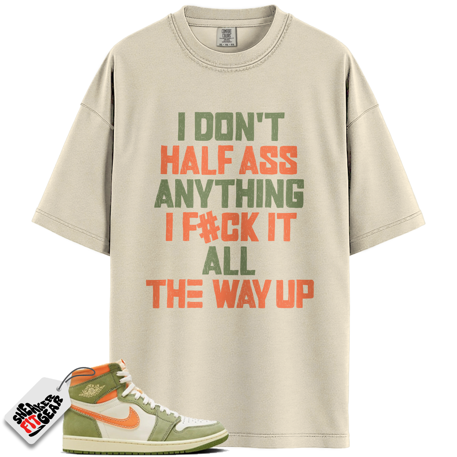 Jordan 1 High OG Craft Celadon Match Shirts, All The Way Up To Match Jordan 1 High OG Craft Celadon