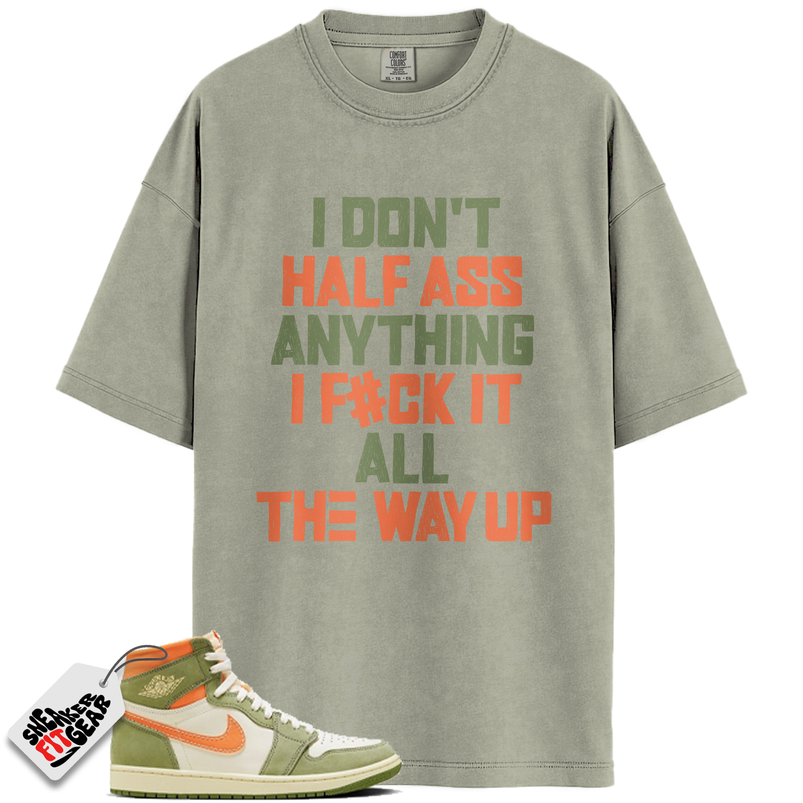 Jordan 1 High OG Craft Celadon Match Shirts, All The Way Up To Match Jordan 1 High OG Craft Celadon Main image