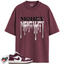 Jordan 1 Low Bordeaux Match Shirts, Money Mentality To Match Jordan 1 Low Bordeaux