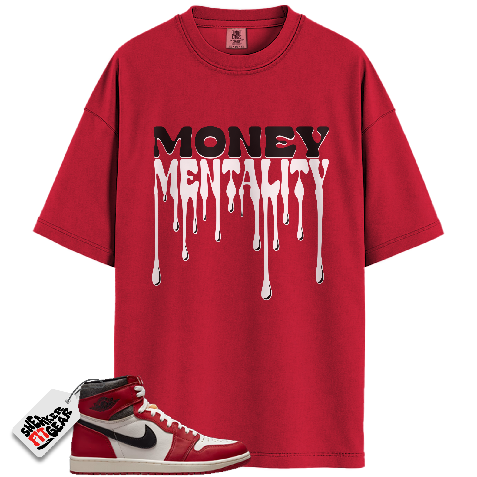 Chicago Jordan 1s Lost and Found Match Shirts, Money Mentality To Match Chicago Jordan 1s Lost and Found