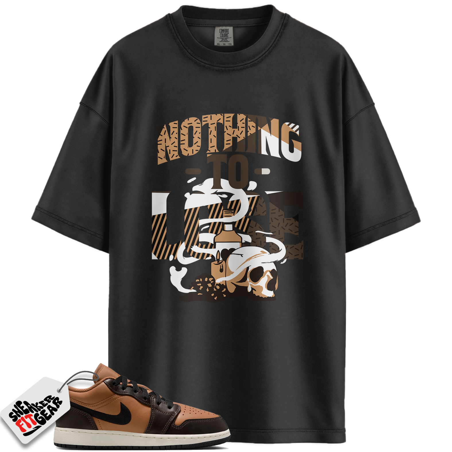 Jordan 1 Low SE Flax Baroque Brown Match Shirts, Nothing To Lose Shirt To Match Jordan 1 Low SE Flax Baroque Brown