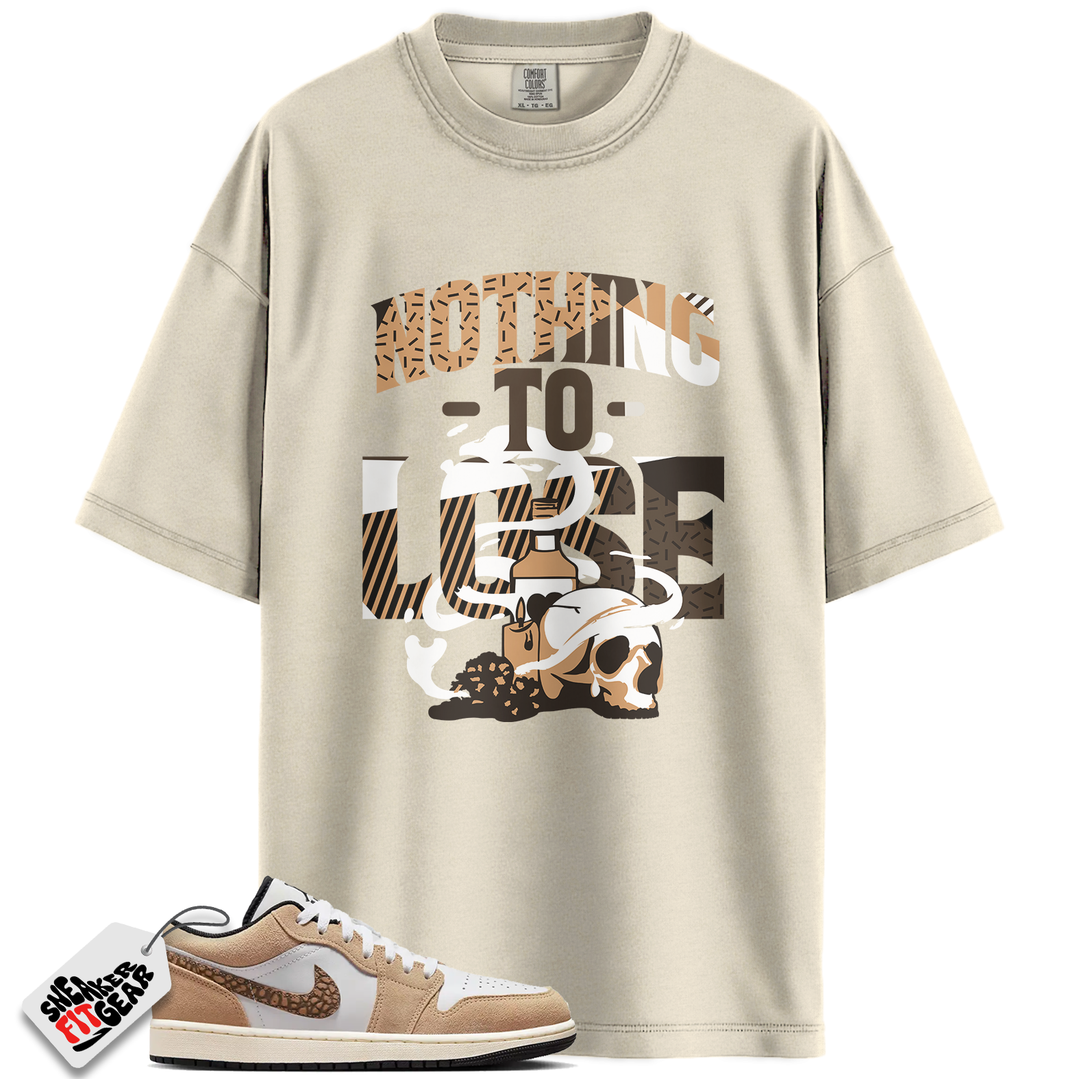 Jordan 1 Low SE Brown Elephant Match Shirts, Nothing To Lose Shirt To Match Jordan 1 Low SE Brown Elephant